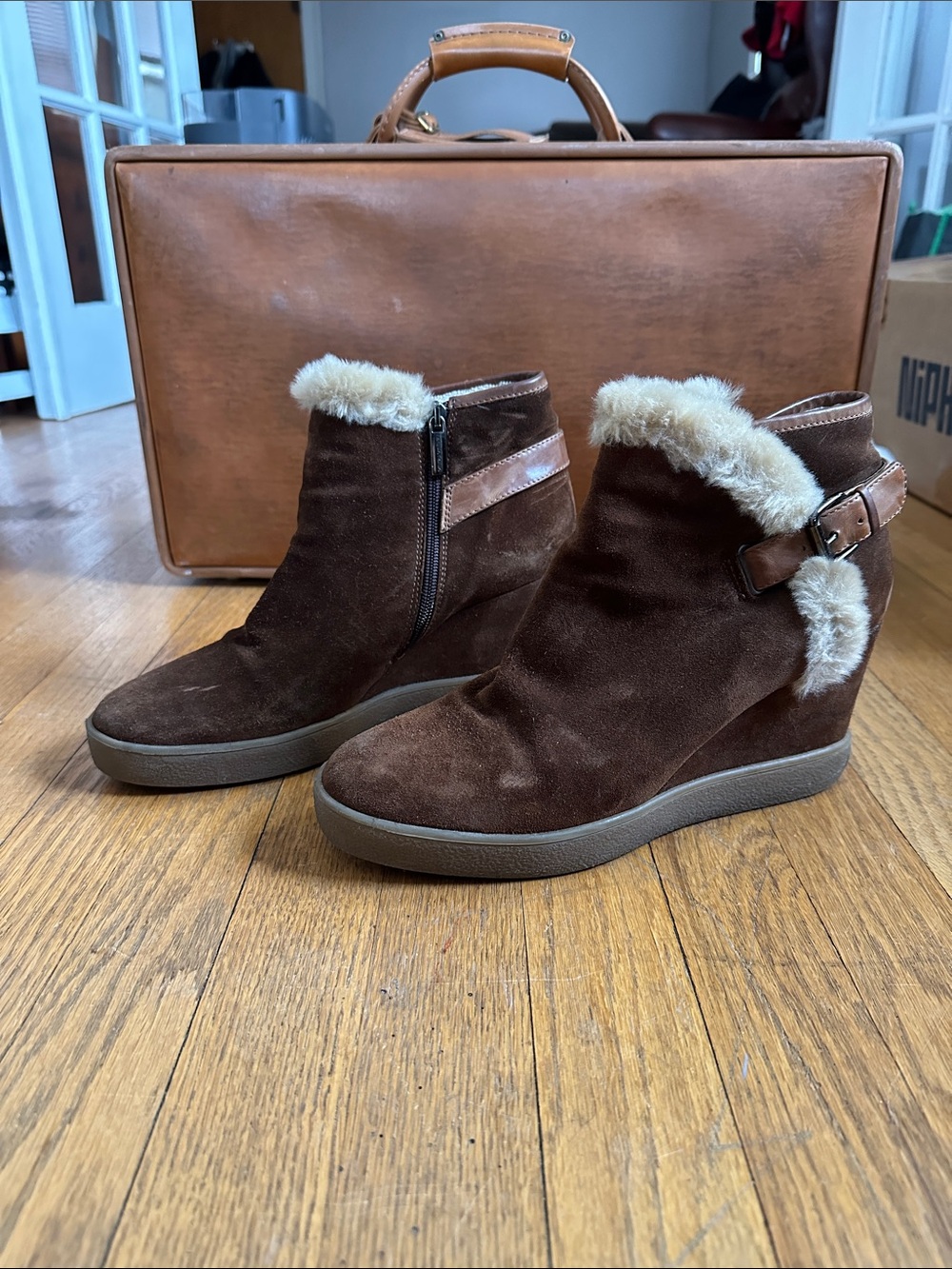 Aquatalia Wedge Boots SZ 8.5-9